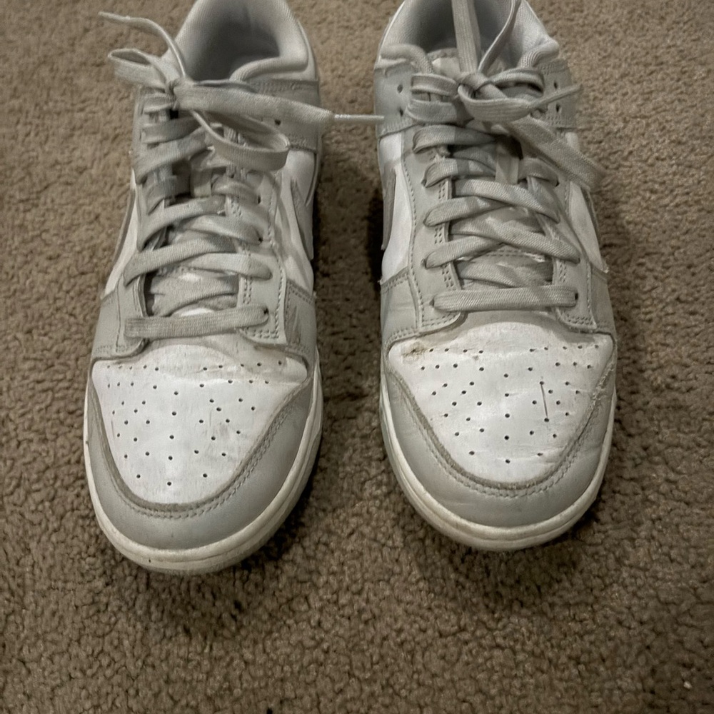 Nike Gray and White Sneakers